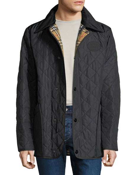 mens short burberry zip jacket